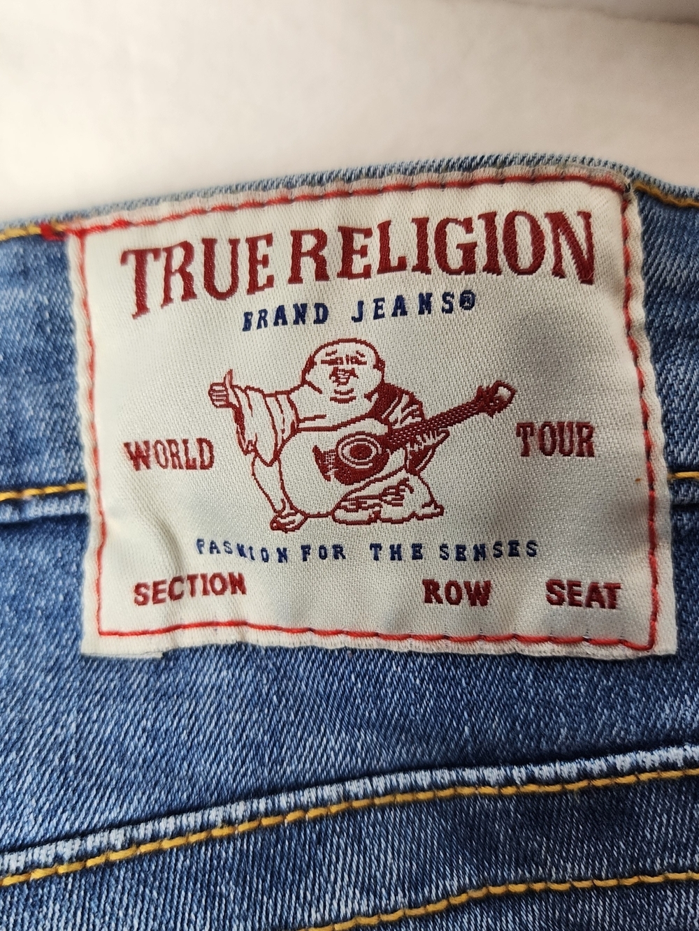 True Religion Jennie Curvy Mid-rise Super Skinny Jeans Red Stitching 29 - Picture 2 of 8